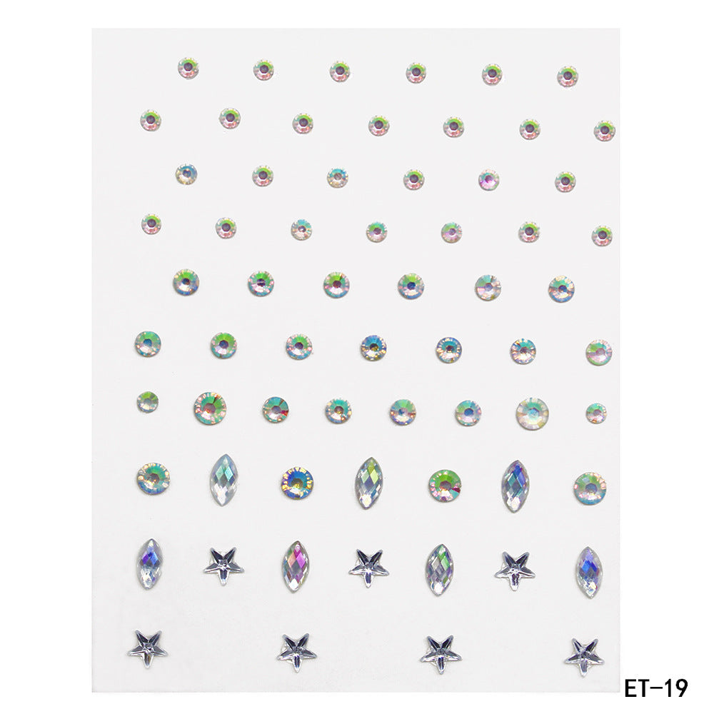 Glit Diamond Makeup Eyeliner Eyeshadow Face Rhinestone