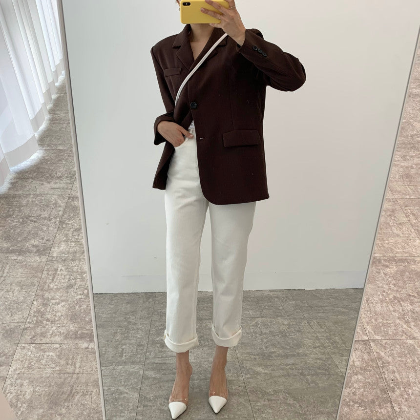 Long Sleeve Little Suit Short Coat Woman