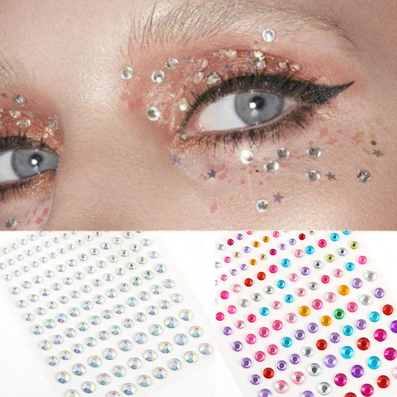 Glit Diamond Makeup Eyeliner Eyeshadow Face Rhinestone