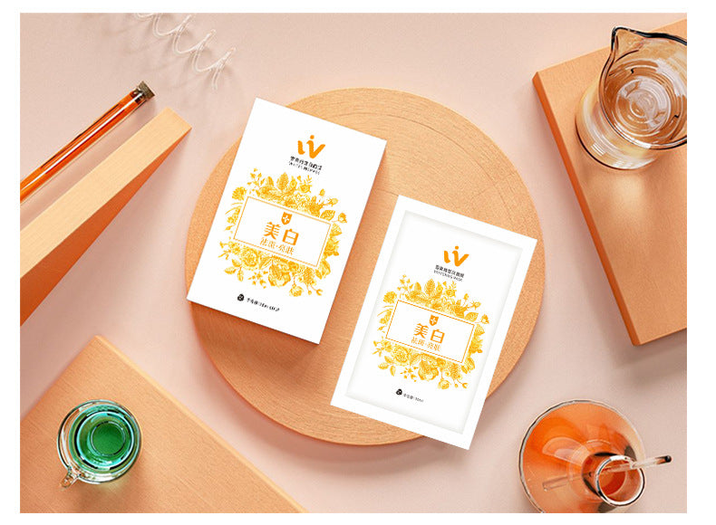 10 PCs Boxed Nicotinamide Whitening Mask Patch Moisturizing