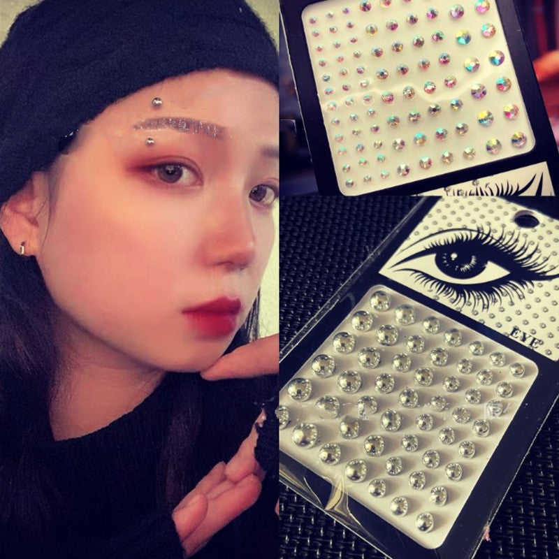 Glit Diamond Makeup Eyeliner Eyeshadow Face Rhinestone