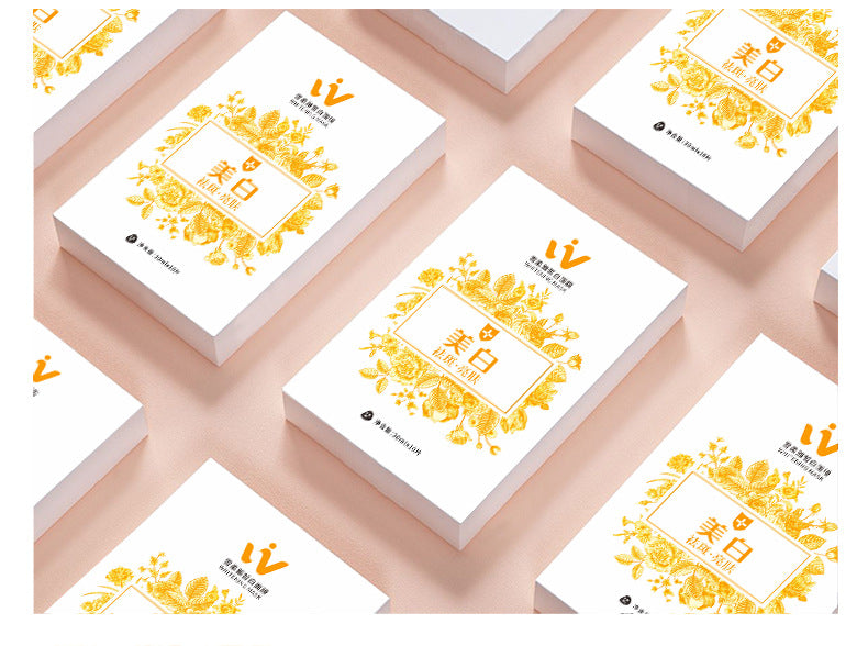 10 PCs Boxed Nicotinamide Whitening Mask Patch Moisturizing