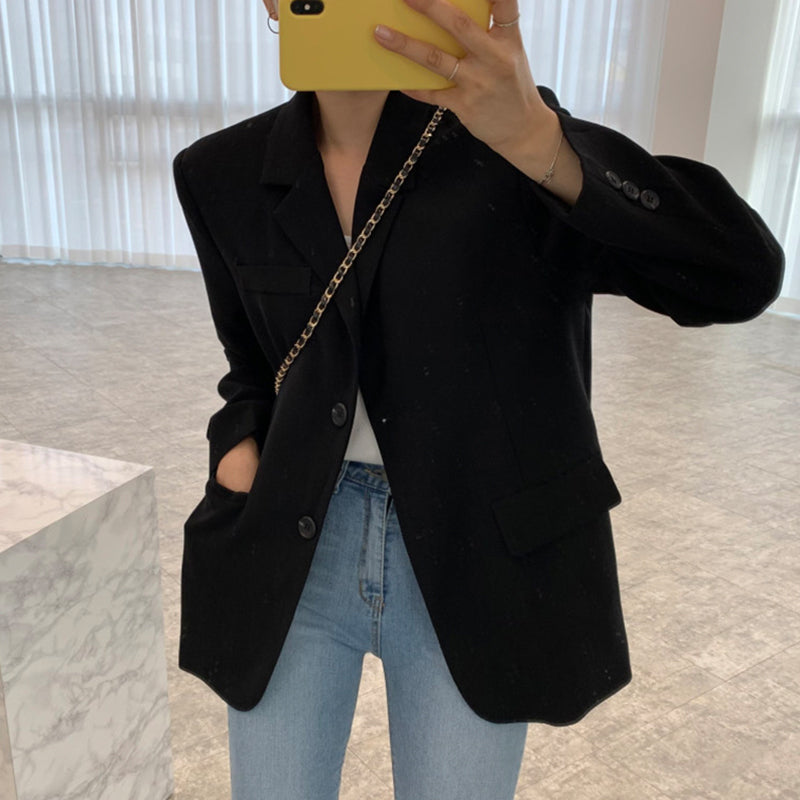 Long Sleeve Little Suit Short Coat Woman