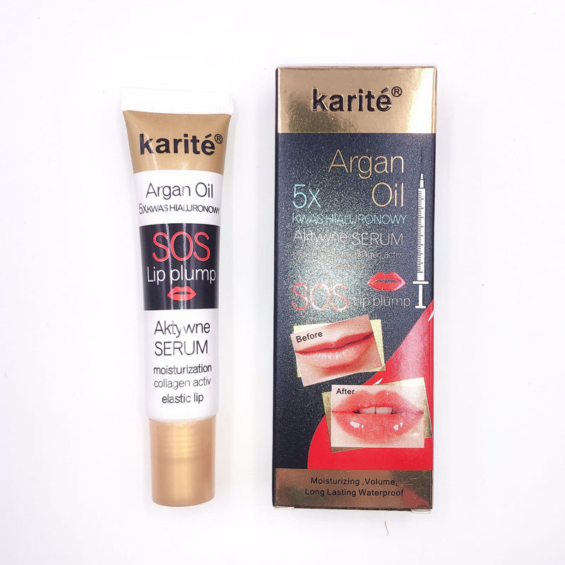 Lip  glaze with transparent lips