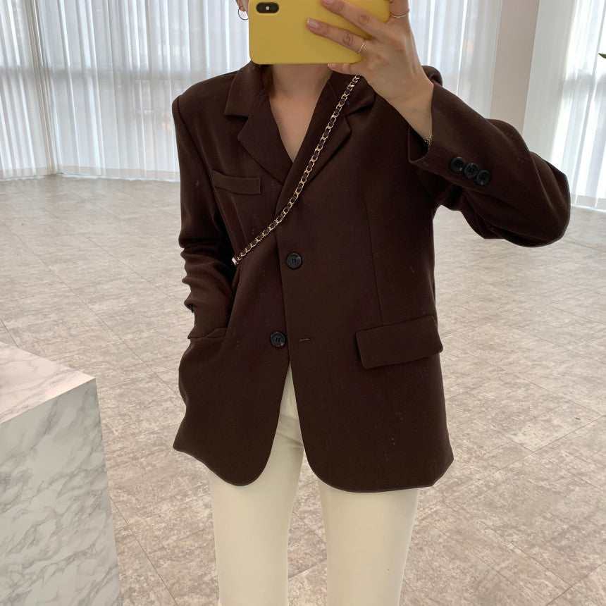 Long Sleeve Little Suit Short Coat Woman
