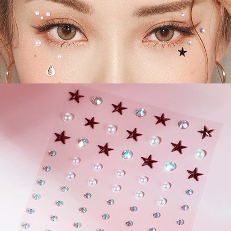 Glit Diamond Makeup Eyeliner Eyeshadow Face Rhinestone