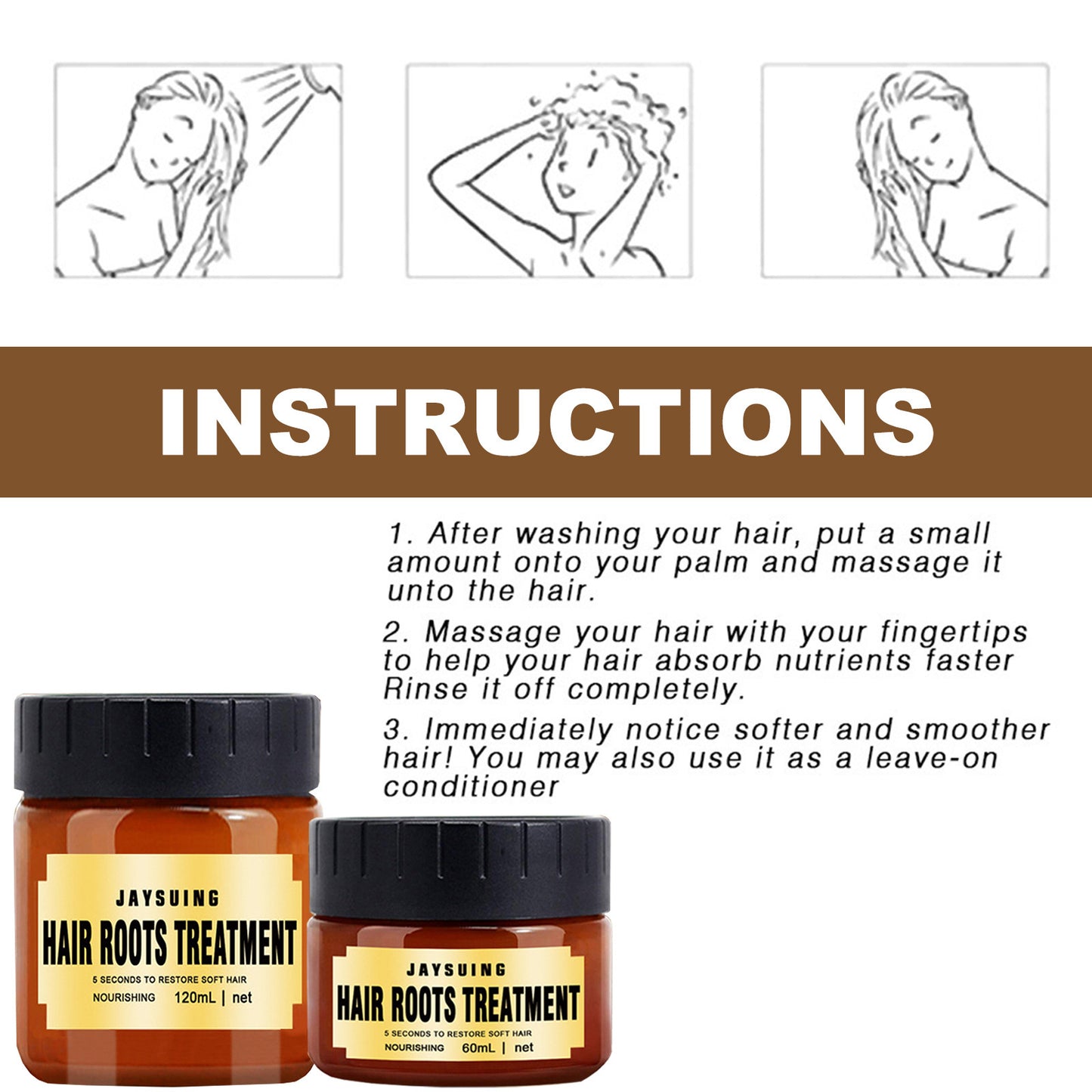 Multi-Effect Hair Conditioner Nutrition Soft Non-steamed Baked Repair