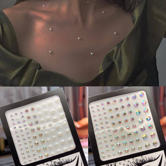 Glit Diamond Makeup Eyeliner Eyeshadow Face Rhinestone